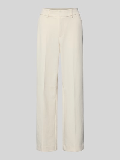 Produktfoto, Wide Leg Stoffhose mit Bügelfalten von s.Oliver RED LABEL in Optik: Unifarben, Passform: Casual wide leg, Materialverarbeitung: Piqué.