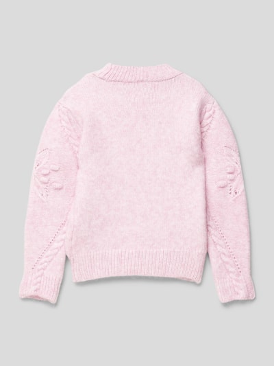 Only Gebreide pullover in effen design Roze - 3