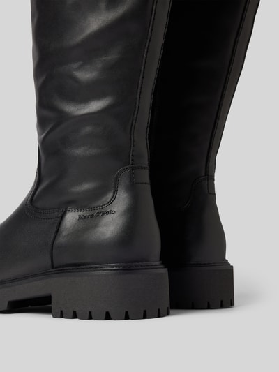 Black polo boots with zipper deals