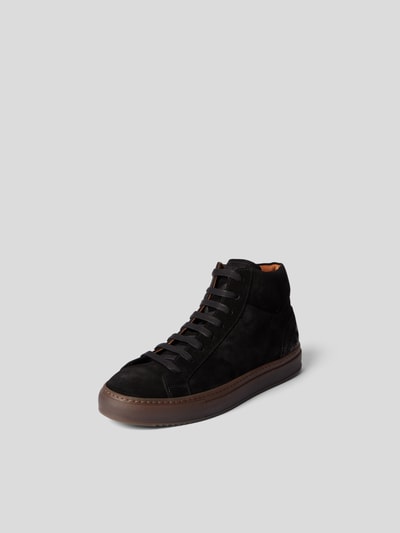 Doucal's High-Top-Sneaker aus Leder Schwarz 2