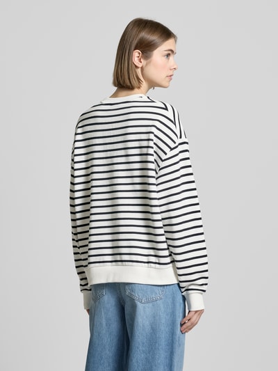 Marc O'Polo Denim Sweatshirt mit gerippten Abschlüssen Marine 5