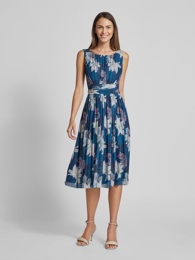 Christian Berg Cocktail Cocktailkleid mit floralem Muster Ocean Melange 4