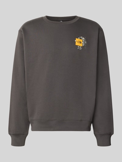 The North Face Relaxed Fit Sweatshirt aus Baumwoll-Mix mit Label-Detail Anthrazit 1