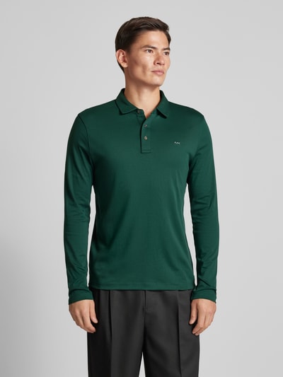 Michael Kors Regular fit poloshirt met labelstitching Donkergroen - 4