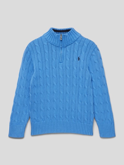 Polo Ralph Lauren Teens Gebreide pullover met kabelpatroon Lichtblauw - 1