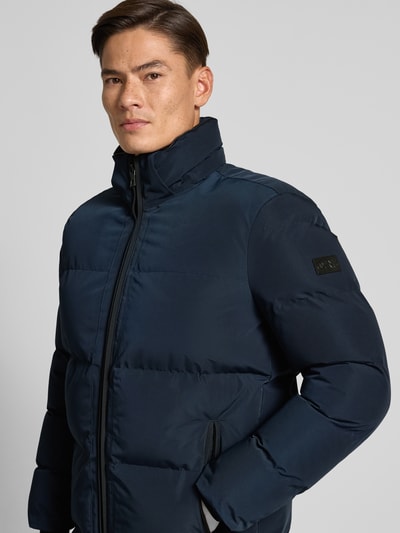 NAUTGÅRD Gewatteerde lange jas met Sorona® Aura-vulling Marineblauw - 6