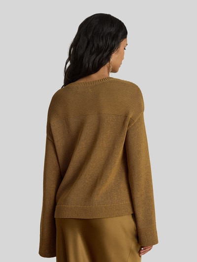 Lauren Ralph Lauren Relaxed Fit Strickpullover aus Baumwoll-Mix Camel 5