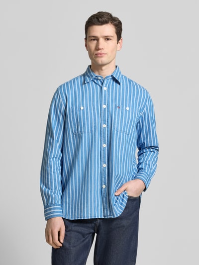 Tommy Hilfiger Regular Fit Freizeithemd aus reiner Baumwolle Modell 'CHAMBRAY' Blau 4