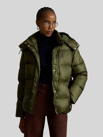 Polo Ralph Lauren kurtka puchowa z odpinanym kapturem Oliwkowy 4