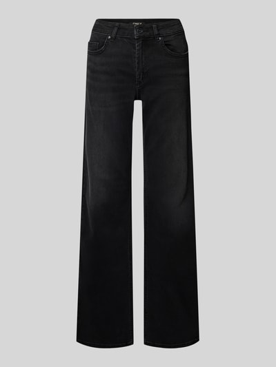 Only Wide Leg Jeans aus Baumwoll-Mix Modell 'BLUSH' Black 2