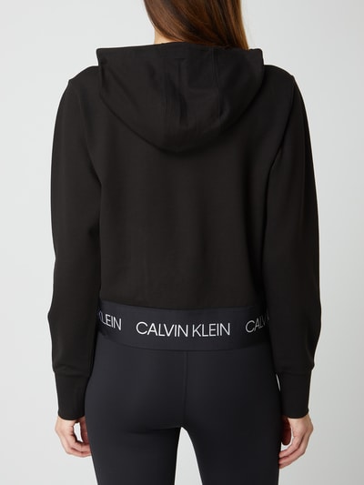 Calvin Klein Performance Bluza rozpinana z asymetrycznym zamkiem błyskawicznym  Czarny 5