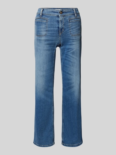 Cambio Wide leg jeans met verkort model, model 'TESS' Blauw - 2