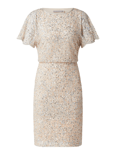 Christian Berg Cocktail Cocktailjurk met pailletten  Metallic beige - 2