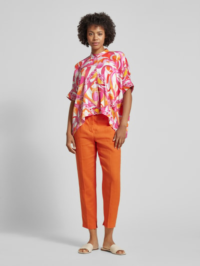 Emily Van den Bergh Blouse met all-over print Felroze - 1