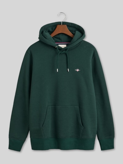 GANT Regular Fit Hoodie aus Baumwoll-Mix Dunkelgruen 2
