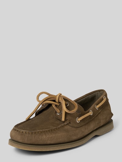Timberland Bootsschuhe mit Schürverschluss Modell 'CLASSIC BOAT' Mittelbraun 1