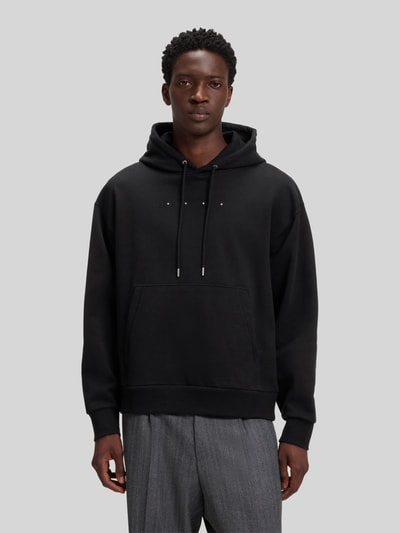 HUGO Oversized Sweatshirt aus reiner Baumwolle Modell 'Devrohood' Black 4