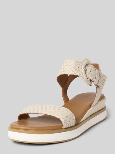 INUOVO Sandalette in Flecht-Optik Offwhite 1