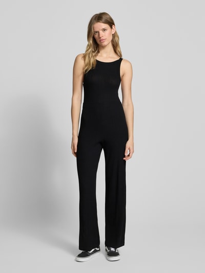 EDITED Kombinezon z efektem prążkowania model ‘Remi’ Czarny 4