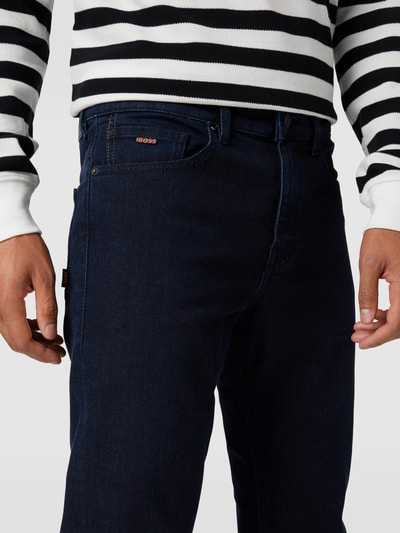 BOSS Orange Jeans met labelpatch, model 'Delaware' Blauw - 3