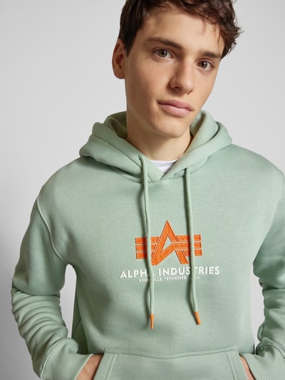 Alpha Industries Hoodie met capuchon Lindegroen - 3