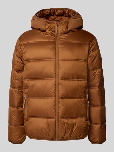 Tommy Jeans Regular fit gewatteerd jack met mesh Middenbruin - 2