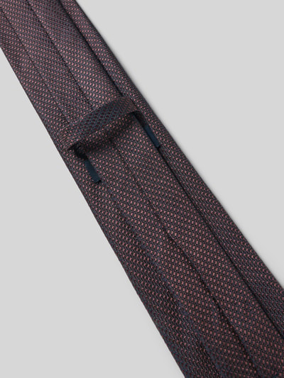 Produktfoto, Krawatte aus Seide mit Strukturmuster (7,5 cm) von Willen in klassischer Form mit Label-Detail, feine Textur, Breite 8 cm.