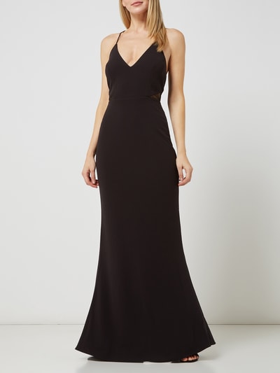 Jake*s Cocktail Abendkleid mit Mesheinsätzen  Black 1