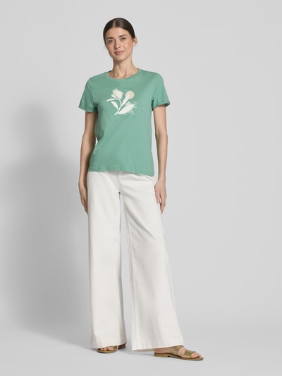Tom Tailor Regular fit T-shirt van puur katoen Groen - 1