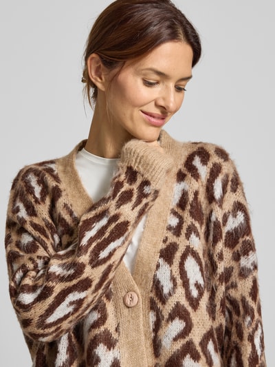 miss goodlife Wollcardigan mit V-Ausschnitt Camel 3