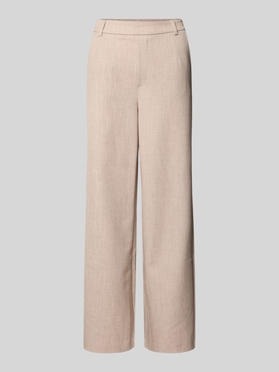 Produktfoto, High Waist Hose Modell 'VARONE' von Vila in Beige, weiter Schnitt, Material-Mix mit Viskose, glatte Textur, Wide Leg