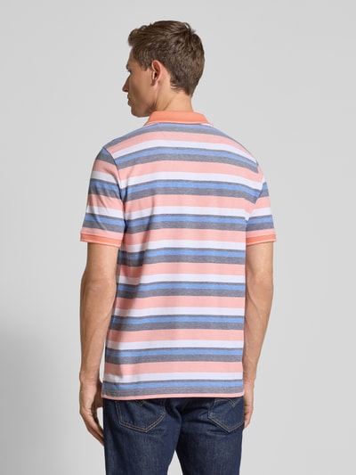 Fynch-Hatton Regular Fit Poloshirt mit Label-Stitching Orange 5