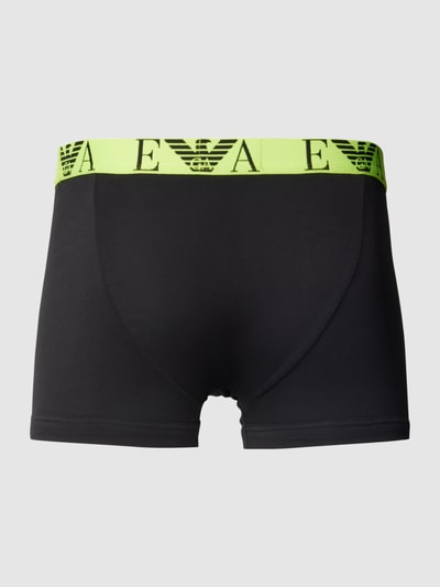 Emporio Armani Trunks im unifarbenen Design im 3er-Pack Black 3