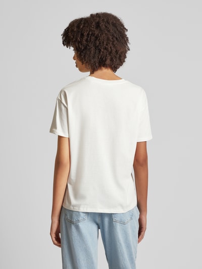 Marc O'Polo Denim T-shirt met labeldetail Offwhite - 5