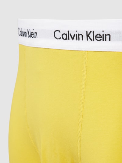 Calvin Klein Underwear Trunks mit elastischem Logo-Bund im 3er-Pack Gelb 2