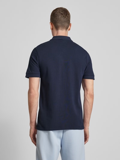 BOSS Orange Slim fit poloshirt met korte knoopsluiting, model 'Prime' Marineblauw - 5