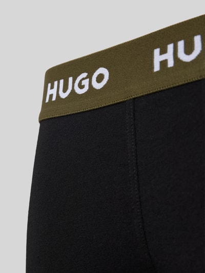 HUGO Trunks mit elastischem Label-Bund im 3er-Pack Black 2