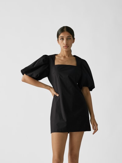 Frame Minikleid mit Puffärmeln Schwarz 4