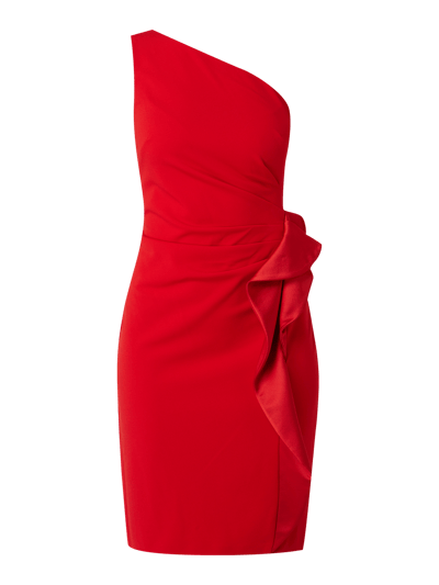 Lauren Ralph Lauren One shoulder-cocktailjurk met drapering  Rood - 2