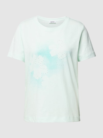 Esprit T-Shirt mit Ziersteinbesatz Rauchblau 2