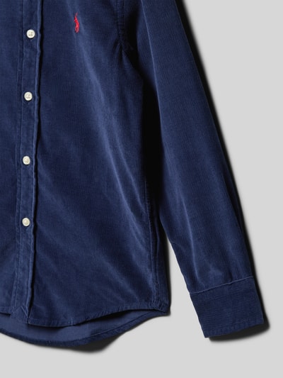 Polo Ralph Lauren Kids Koszula casualowa o kroju regular fit z wyhaftowanym logo Niebieski 2