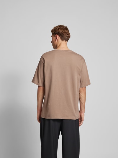 WON HUNDRED T-Shirt mit Label-Stickerei Beige 5