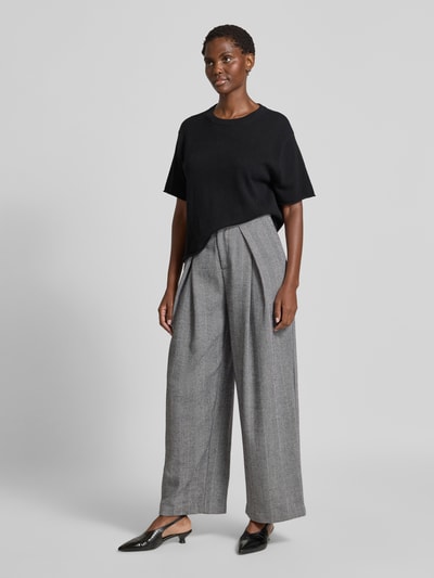 LOLLYS LAUNDRY Hose mit weitem Bein Modell 'Zola' Mittelgrau 1