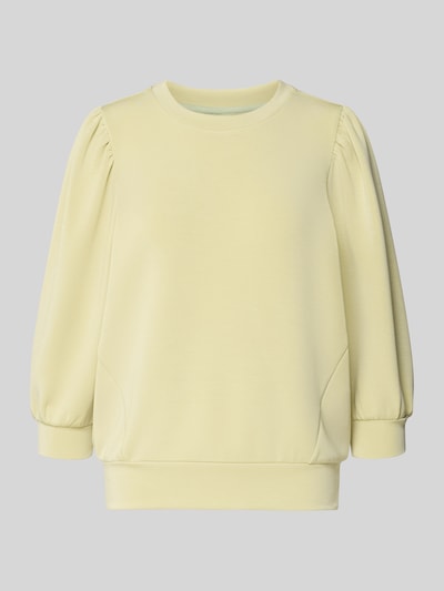 Produktfoto, Regular Fit Sweatshirt aus Modal-Mix Modell 'TENNY' von Selected Femme, efekt: jednolity kolor, krój regular fit, rękaw o dł. 3/4, bufiaste rękawy, dekolt okrągły, wykończenie materiału: scuba, materiał: mieszanka modalu