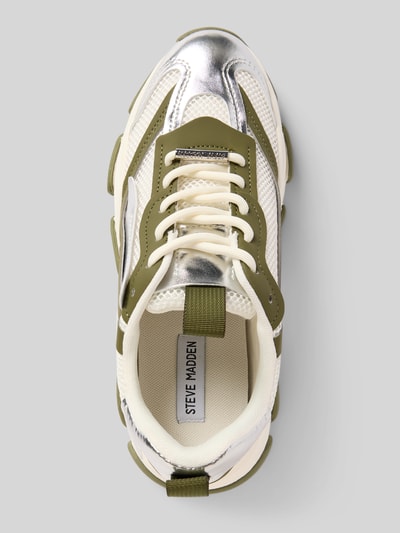 Steve Madden Sneakers met plateauzool, model 'POSSESSION' Olijfgroen - 3