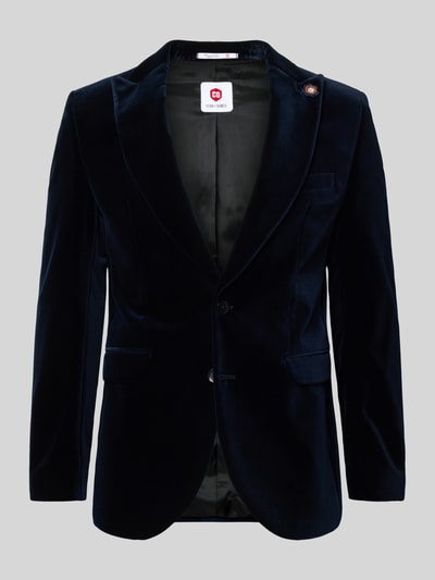 CG - Club of Gents Slim Fit 2-Knopf-Sakko aus Samt Modell 'Prince' Marine 2