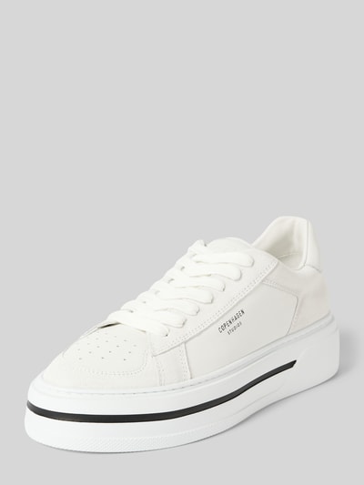 Copenhagen Ledersneaker mit Label-Schriftzug Weiss 1