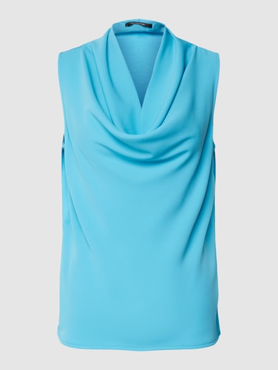 comma Tanktop mit Wasserfall-Ausschnitt Aqua 2