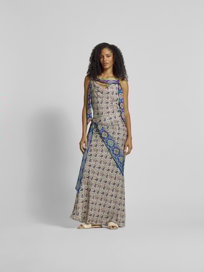 Rabanne Maxirock mit Schleifen-Detail Ecru 1