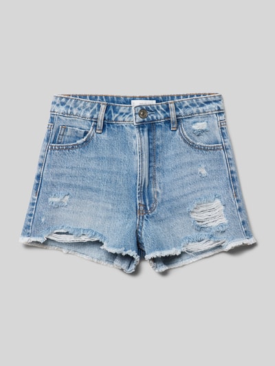 Mango Jeansshorts im Destroyed-Look Blau 1